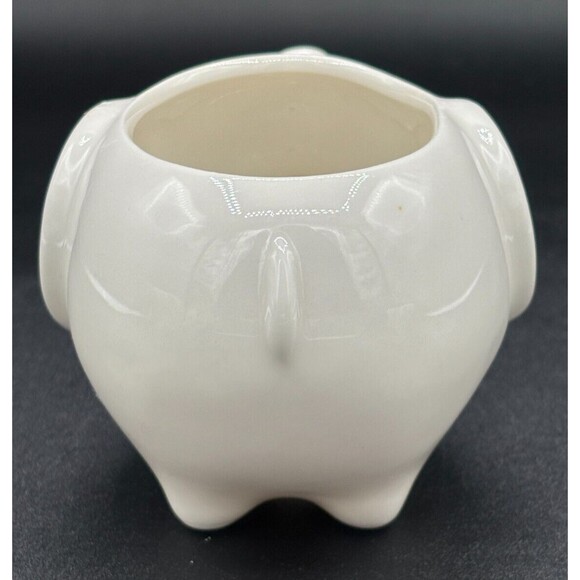 Mini Ceramic Elephant Shaped Planters Pots for Succulents Set of 3 Mod White - Picture 12 of 16